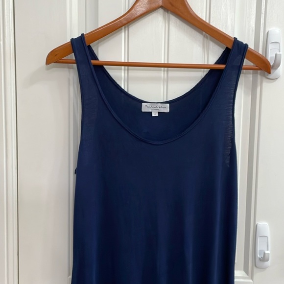 ⭐️MICHAEL STARS navy blue tie dye bottom maxi dress. S - Picture 2 of 6